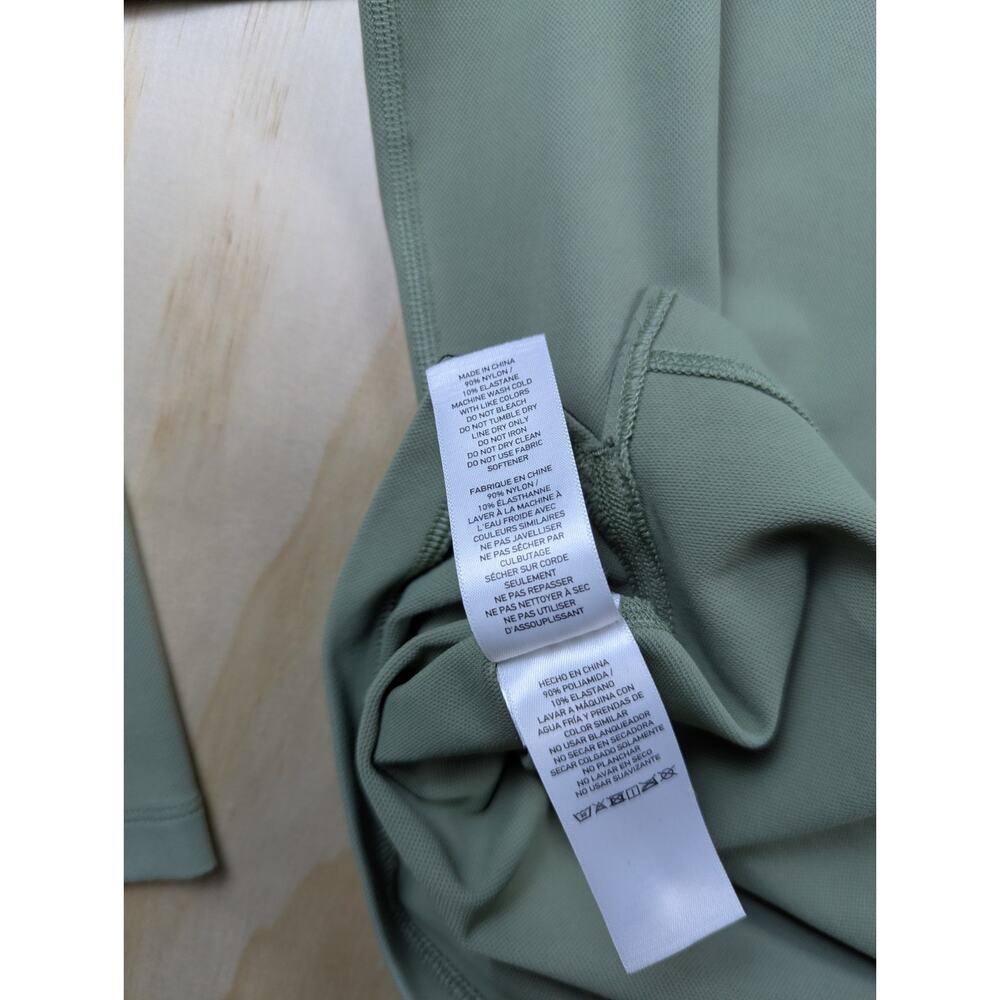 Rhone Men's Large 1/4 Zip Pullover Sage Green Nylon Stretch Performance - Picture 8 of 9
